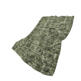 50" X 70" Olive Green And Beige Damask Polyester Woven Plush Throw Blanket - Homeroots - Flyclothing LLC