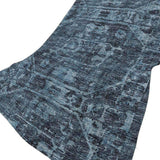 50" X 70" Navy Blue And Gray Damask Polyester Woven Plush Throw Blanket - HomeRoots - Flyclothing LLC