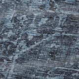 50" X 70" Navy Blue And Gray Damask Polyester Woven Plush Throw Blanket - HomeRoots - Flyclothing LLC