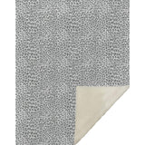50" X 70" Gray And Ivory Leopard Microfiber Plush Throw Blanket - Homeroots - Flyclothing LLC