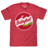 Babybel Snack Cheese Logo T-Shirt - Red Heather