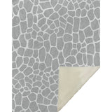 50" X 70" Gray And Ivory Giraffe Microfiber Plush Throw Blanket - Homeroots - Flyclothing LLC