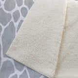 50" X 70" Gray And Ivory Giraffe Microfiber Plush Throw Blanket - Homeroots - Flyclothing LLC