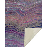 50" X 70" Lavender Blue And Ivory Abstract Microfiber Plush Throw Blanket - Homeroots - Flyclothing LLC