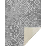 50" X 70" Pewter And Beige Southwestern Microfiber Plush Throw Blanket - Homeroots - Flyclothing LLC