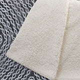 50" X 70" Charcoal And Ivory Abstract Microfiber Plush Throw Blanket - Homeroots - Flyclothing LLC
