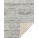 50" X 70" Ivory And Taupe Striped Microfiber Plush Throw Blanket - Homeroots - Flyclothing LLC