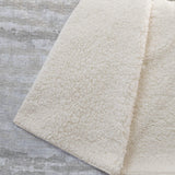 50" X 70" Ivory And Taupe Striped Microfiber Plush Throw Blanket - Homeroots - Flyclothing LLC