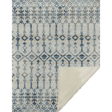 50" X 70" Ivory And Teal Geometric Microfiber Plush Throw Blanket - Homeroots - Flyclothing LLC