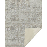 50" X 70" Linen Coffee And Ivory Damask Microfiber Plush Throw Blanket - Homeroots - Flyclothing LLC