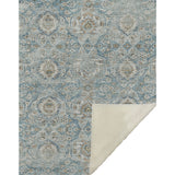 50" X 70" Ivory Coffee And Teal Damask Microfiber Plush Throw Blanket - Homeroots - Flyclothing LLC