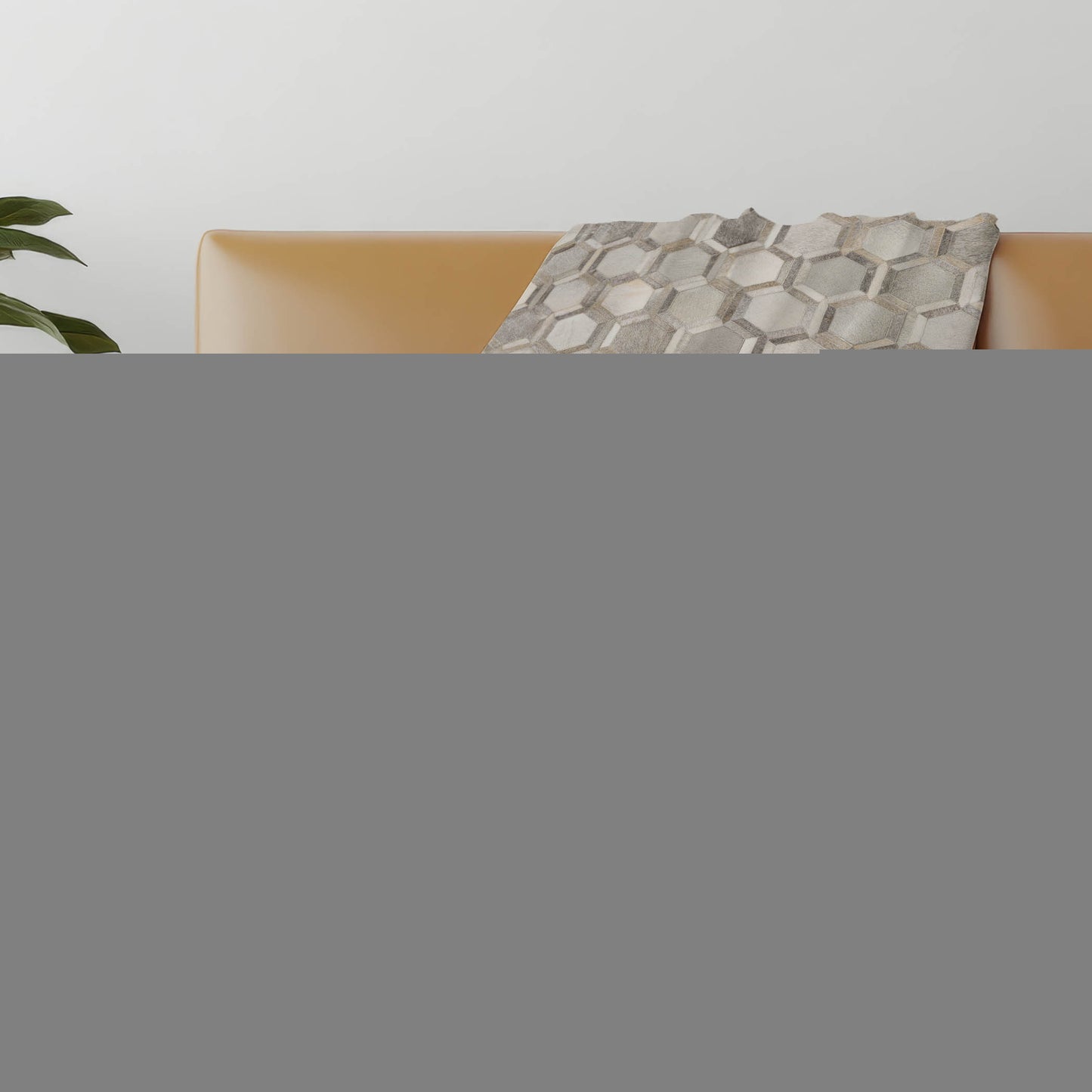 50" X 70" Gray And Ivory Geometric Microfiber Plush Throw Blanket - Homeroots - Flyclothing LLC
