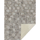 50" X 70" Gray And Ivory Geometric Microfiber Plush Throw Blanket - Homeroots - Flyclothing LLC