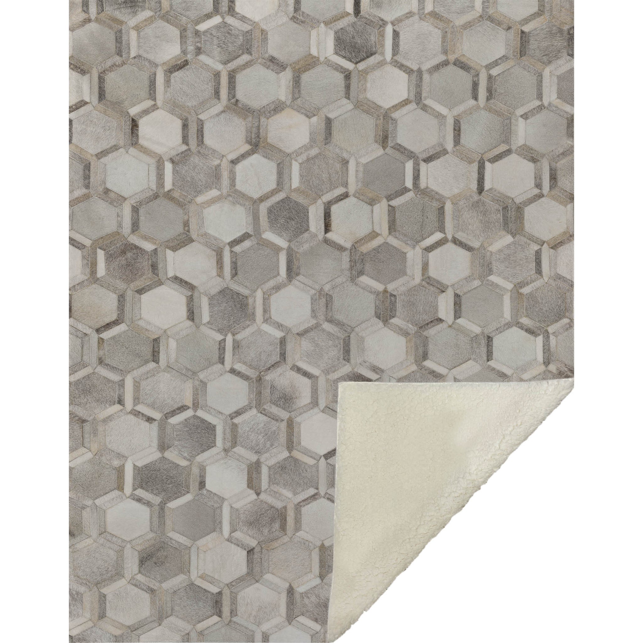50" X 70" Gray And Ivory Geometric Microfiber Plush Throw Blanket - Homeroots - Flyclothing LLC