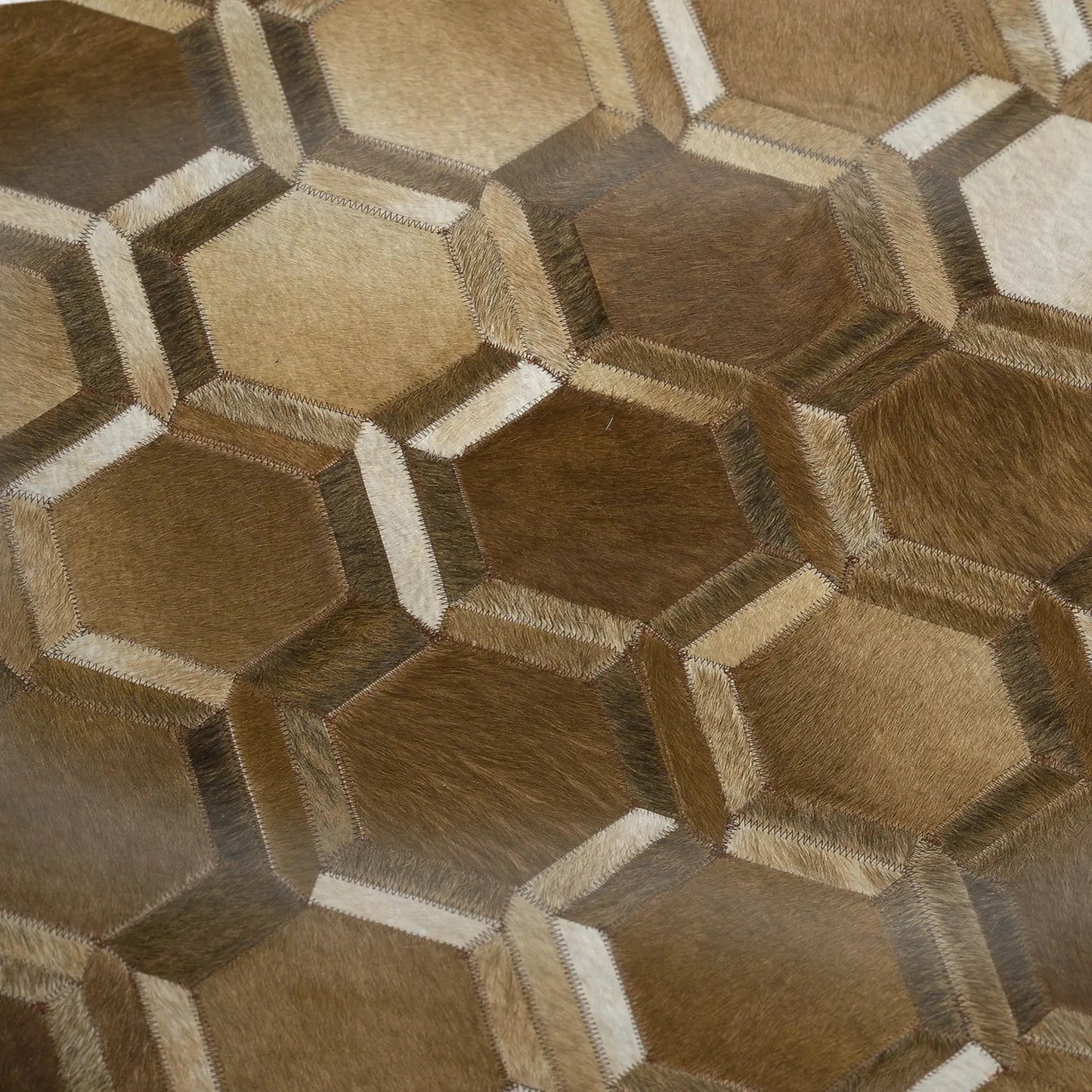 50" X 70" Brown And Beige Geometric Microfiber Plush Throw Blanket - Homeroots - Flyclothing LLC