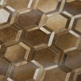 50" X 70" Brown And Beige Geometric Microfiber Plush Throw Blanket - Homeroots - Flyclothing LLC