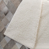 50" X 70" Gray Beige And Black Geometric Microfiber Plush Throw Blanket - Homeroots - Flyclothing LLC