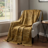 50" X 70" Brown Beige And Coffee Geometric Microfiber Plush Throw Blanket - Homeroots - Flyclothing LLC