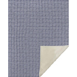 50" X 70" Navy Blue And White Houndstooth Microfiber Plush Throw Blanket - HomeRoots - Flyclothing LLC