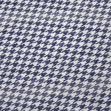 50" X 70" Navy Blue And White Houndstooth Microfiber Plush Throw Blanket - HomeRoots - Flyclothing LLC