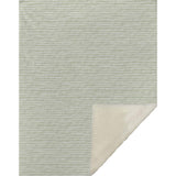 50" X 70" Mint Green And Ivory Striped Microfiber Plush Throw Blanket - Homeroots - Flyclothing LLC