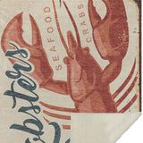 50" X 70" Beige Blue And Red Lobster Plush Throw Blanket - HomeRoots - Flyclothing LLC