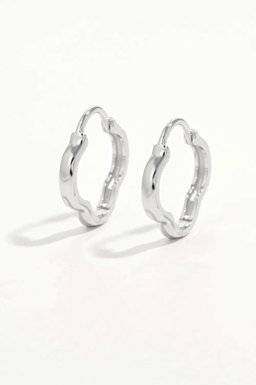 925 Sterling Silver Inlaid Zircon Earrings - Trendsi - Flyclothing LLC