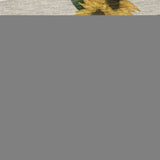 50" X 70" Beige And Yellow Sunflower Floral Microfiber Plush Throw Blanket - Homeroots - Flyclothing LLC