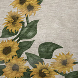 50" X 70" Beige And Yellow Sunflower Floral Microfiber Plush Throw Blanket - Homeroots - Flyclothing LLC