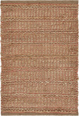 9' X 12' Natural And Pink Jute Hand Woven Area Rug - Homeroots - Flyclothing LLC