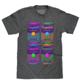 Campbell's Soup Can Pop Art T-Shirt - Charcoal Gray