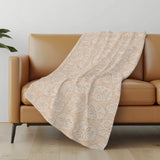 50" X 70" Beige Sand Dollar Microfiber Plush Throw Blanket - Homeroots - Flyclothing LLC