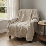 50" X 70" Beige Sand Dollar Microfiber Plush Throw Blanket - Homeroots - Flyclothing LLC