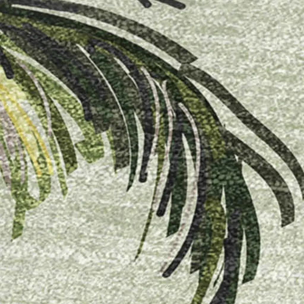 50" X 70" Green Palm Tree Microfiber Plush Throw Blanket - Homeroots - Flyclothing LLC