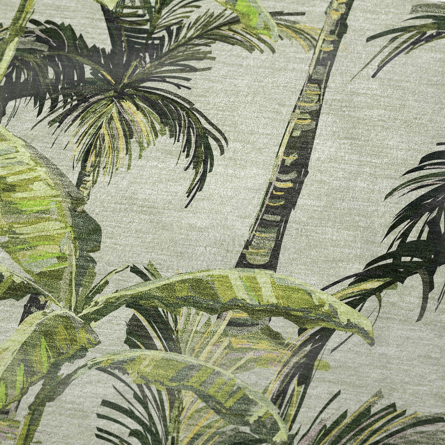 50" X 70" Green Palm Tree Microfiber Plush Throw Blanket - Homeroots - Flyclothing LLC