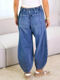 Tied Wide Leg Jeans - Trendsi