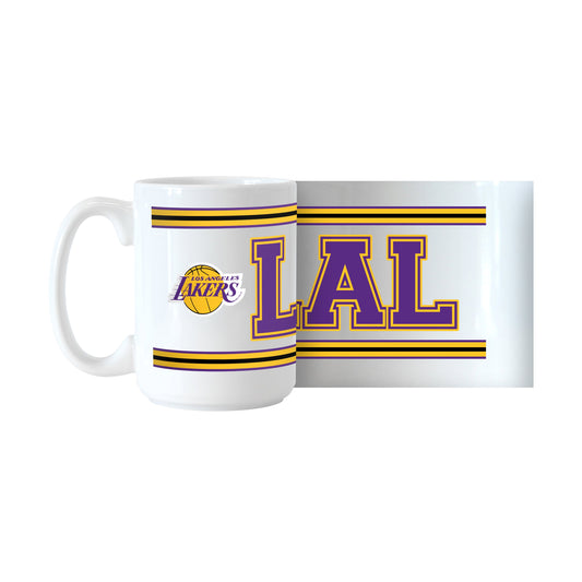 LA Lakers 15oz Overtime Stripe Sublimated Mug