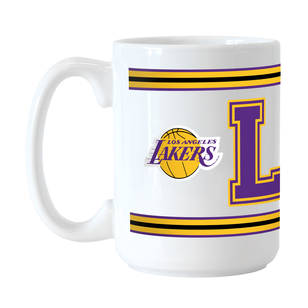 LA Lakers 15oz Overtime Stripe Sublimated Mug