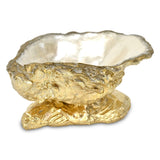 5" Gold And Pearl Resin Handmade Shell Trinket Tray - HomeRoots - Flyclothing LLC