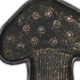 7" Black And Gold Cast Iron Handmade Mushroom Trinket Tray - HomeRoots - Flyclothing LLC