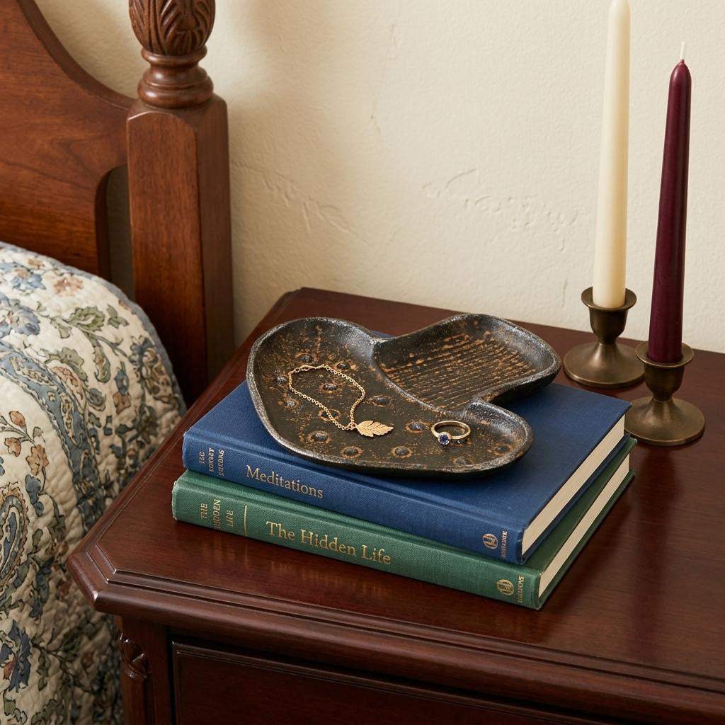 7" Black And Gold Cast Iron Handmade Mushroom Trinket Tray - HomeRoots - Flyclothing LLC