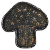 7" Black And Gold Cast Iron Handmade Mushroom Trinket Tray - HomeRoots - Flyclothing LLC