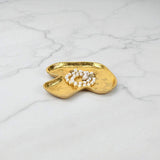 7" Gold Cast Iron Handmade Mushroom Trinket Tray - HomeRoots - Flyclothing LLC