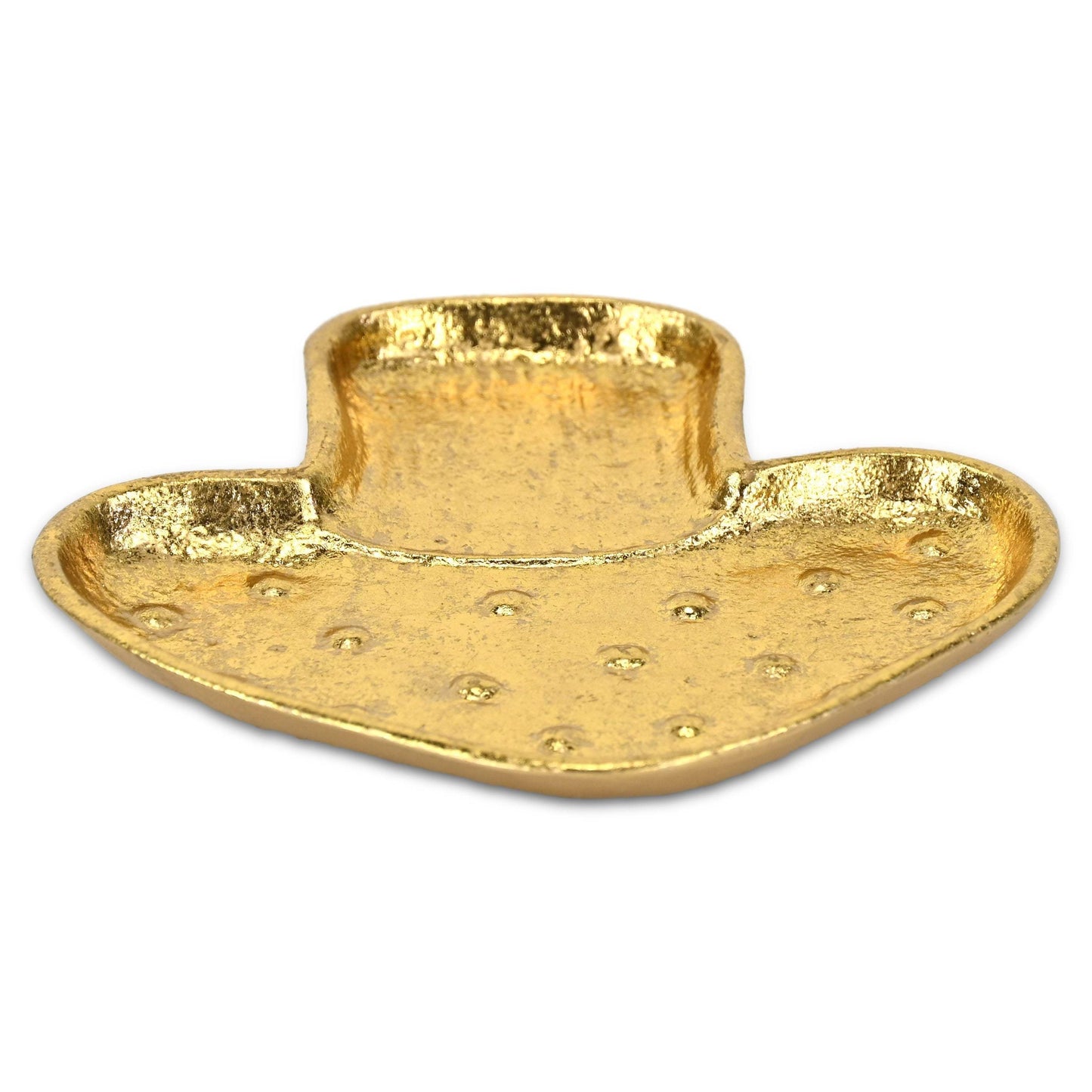 7" Gold Cast Iron Handmade Mushroom Trinket Tray - HomeRoots - Flyclothing LLC