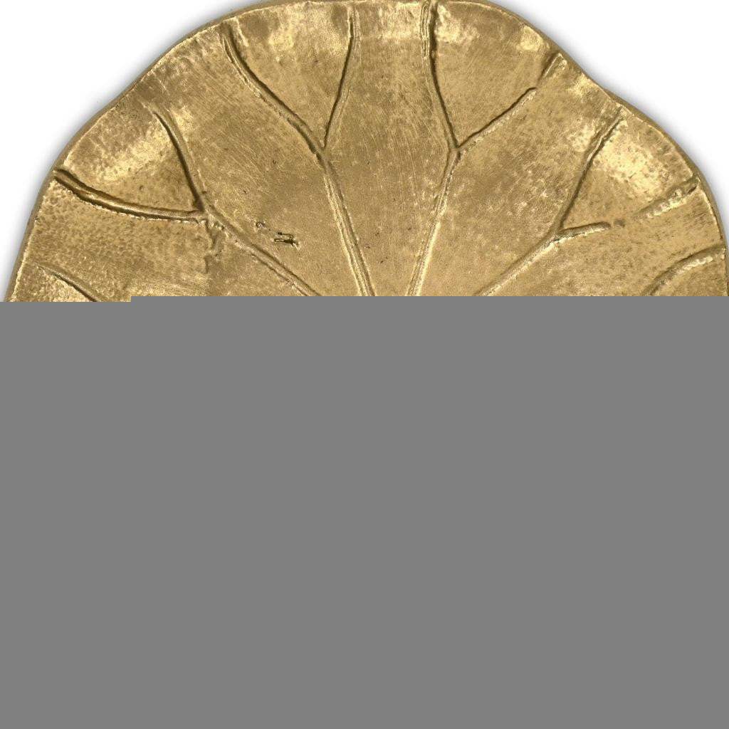 6" Gold Cast Iron Lily Pad Trinket Tray - HomeRoots - Flyclothing LLC