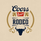 Coors Banquet Rodeo Bull Beer Front and Back T-Shirt - Cream - Tee Luv - Flyclothing LLC