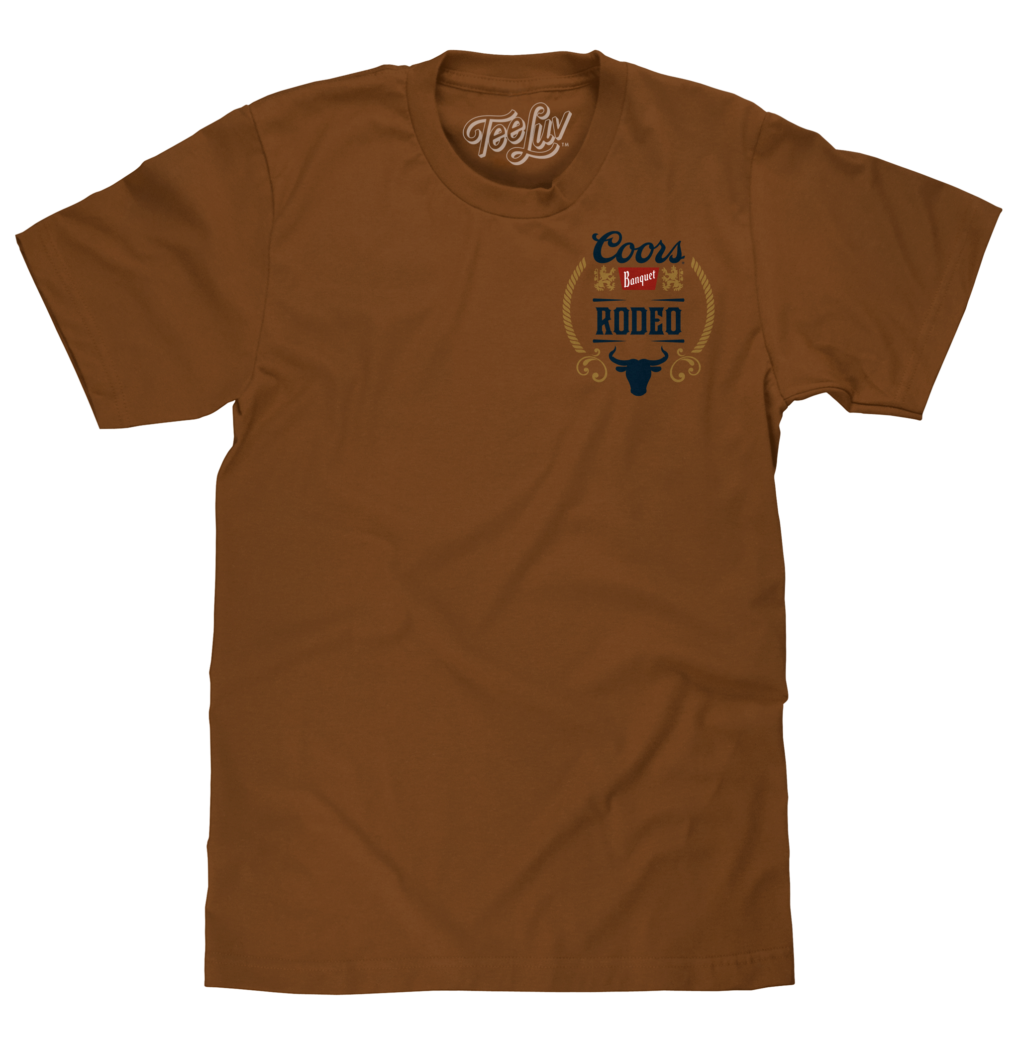 Coors Banquet Rodeo Bull Beer Front and Back T-Shirt