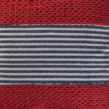 20" Red And Blue Striped Cotton Blend Throw Pillow Cover - HomeRoots - Flyclothing LLC