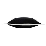 20" Black And White Color Block Cotton Throw Pillow Cover - HomeRoots - Flyclothing LLC