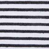 20" Black And White Striped Cotton Throw Pillow Cover with Tassels - HomeRoots - Flyclothing LLC